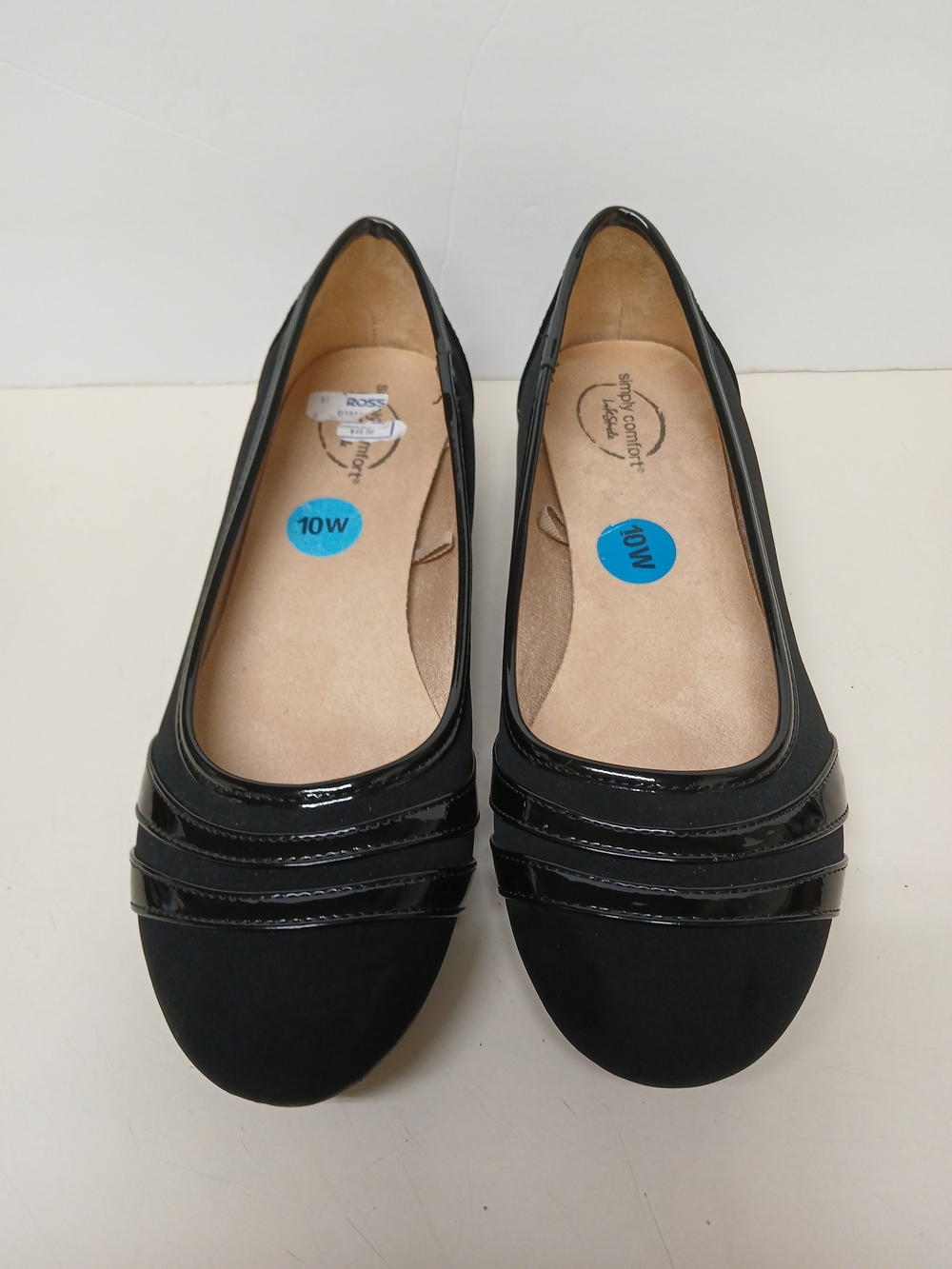 Women's Black Slip-On Low-Profile Comfort Flats